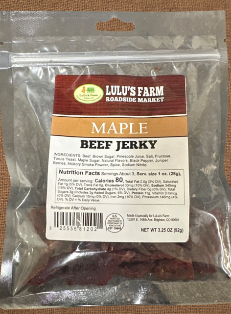 Maple Beef Jerky