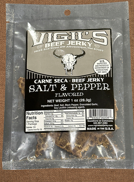 New Mexico Beef Carne Seca Salt & Pepper