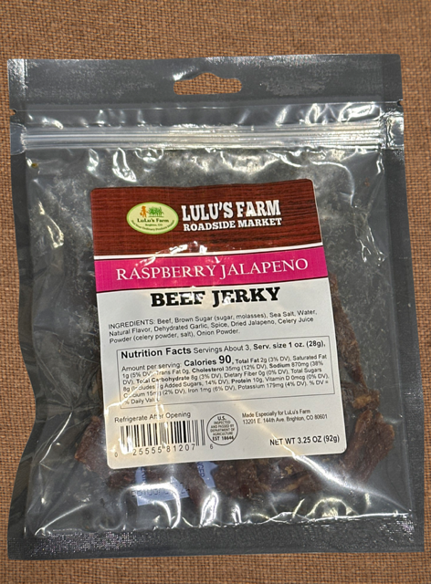 Raspberry Jalapeno Beef Jerky