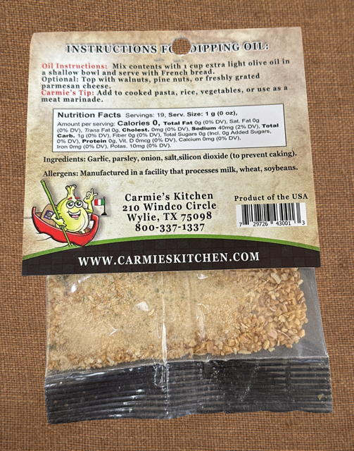 Toasted Garlic Dipping Oil Mix