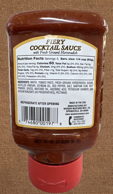 Fiery Cocktail Sauce