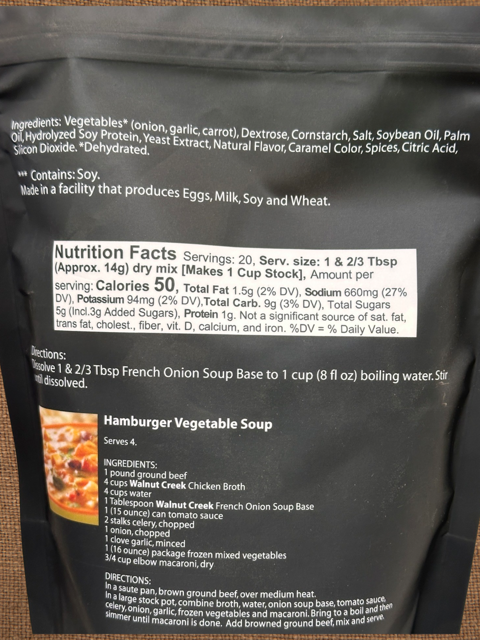 French Onion Flavored Soup Base