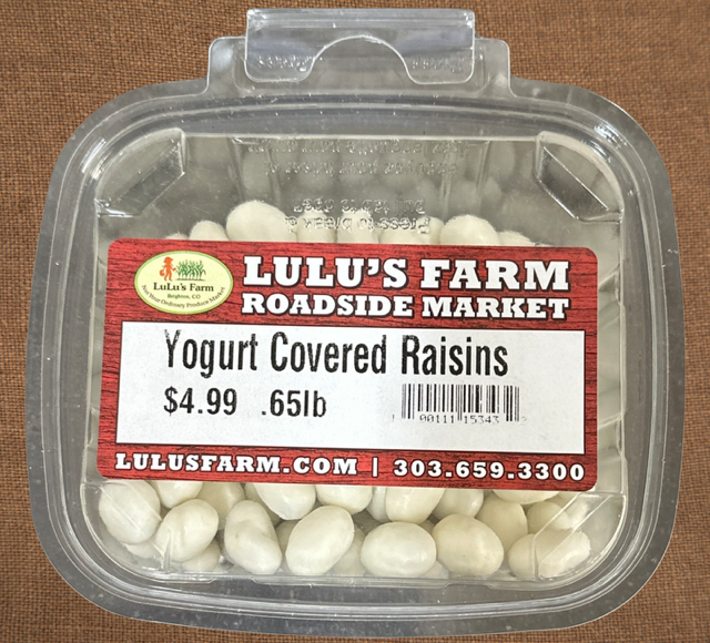 Yogurt Covered Raisins
