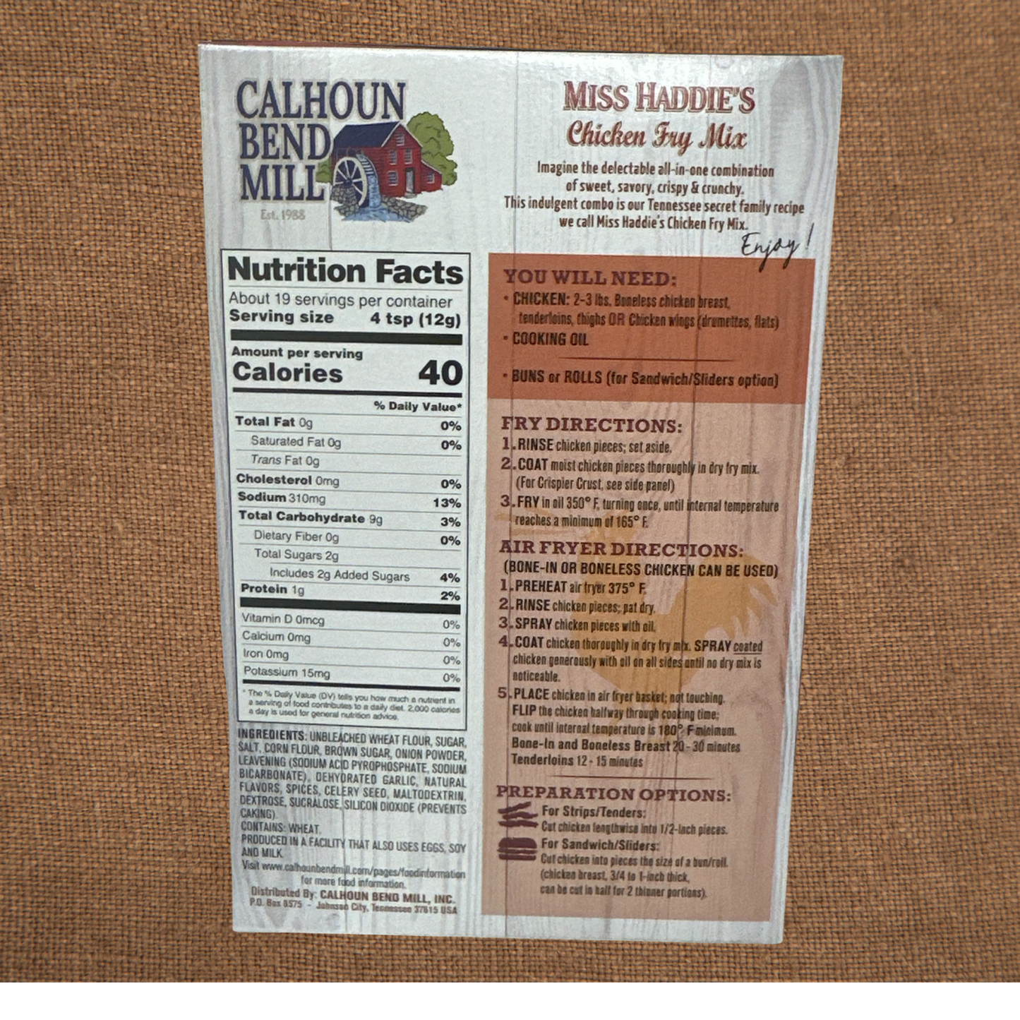 Miss Haddie's Chicken Fry Mix