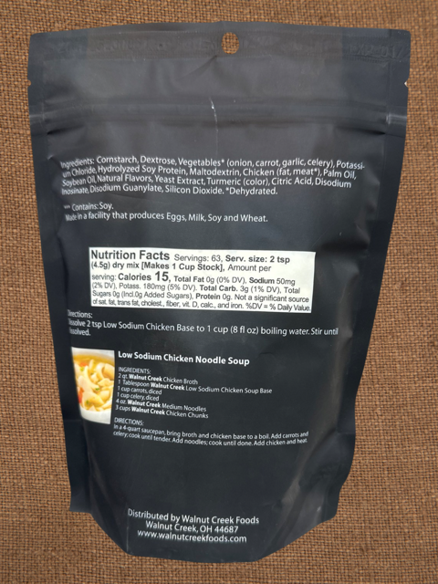 Chicken Flavored Soup Base - Low Sodium