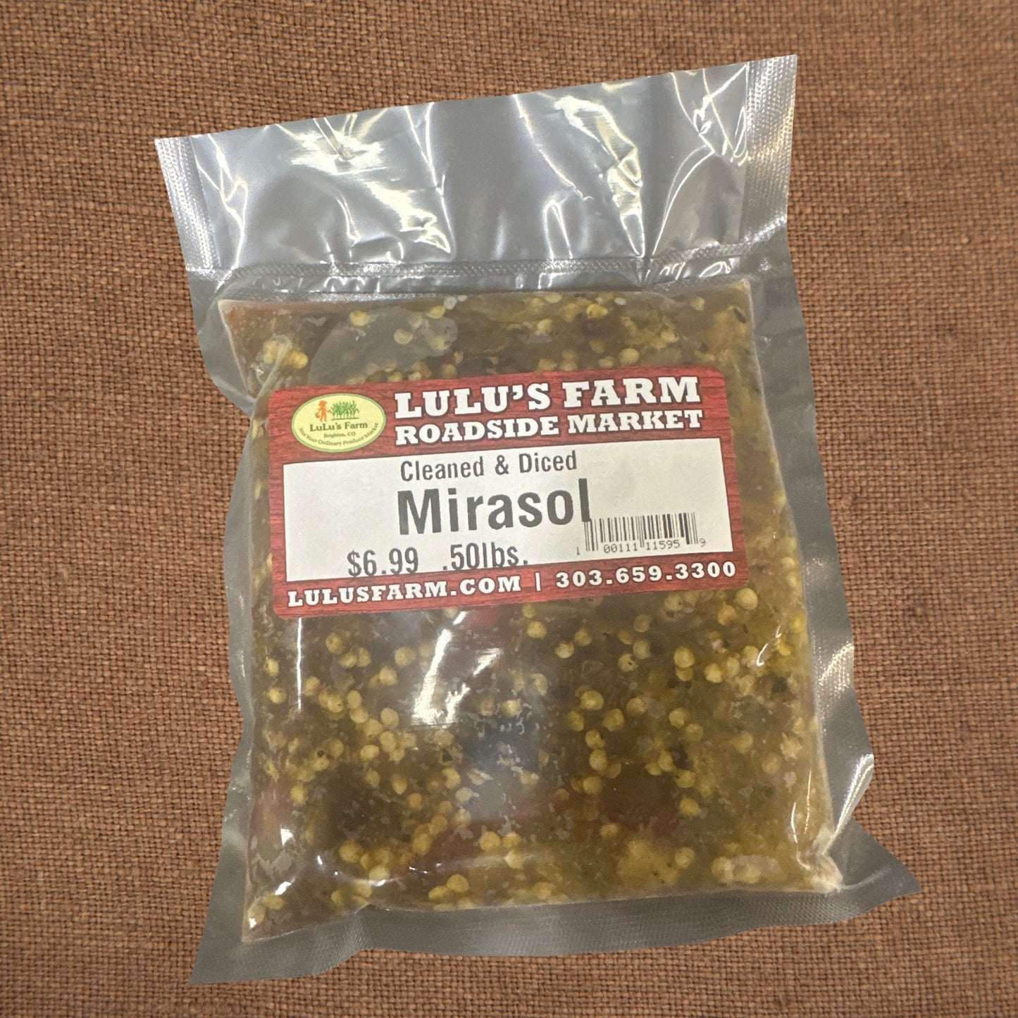 Mirasol : Pueblo Hot Cleaned & Diced 0.50 lb.