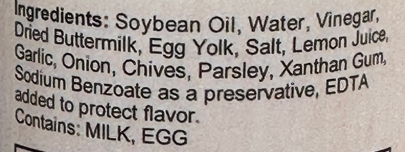 Garden Ranch Dressing