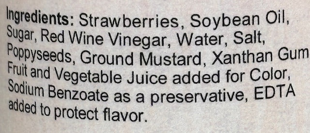 Strawberry Poppyseed Dressing