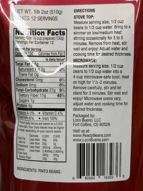 Refried Pinto Beans No Salt