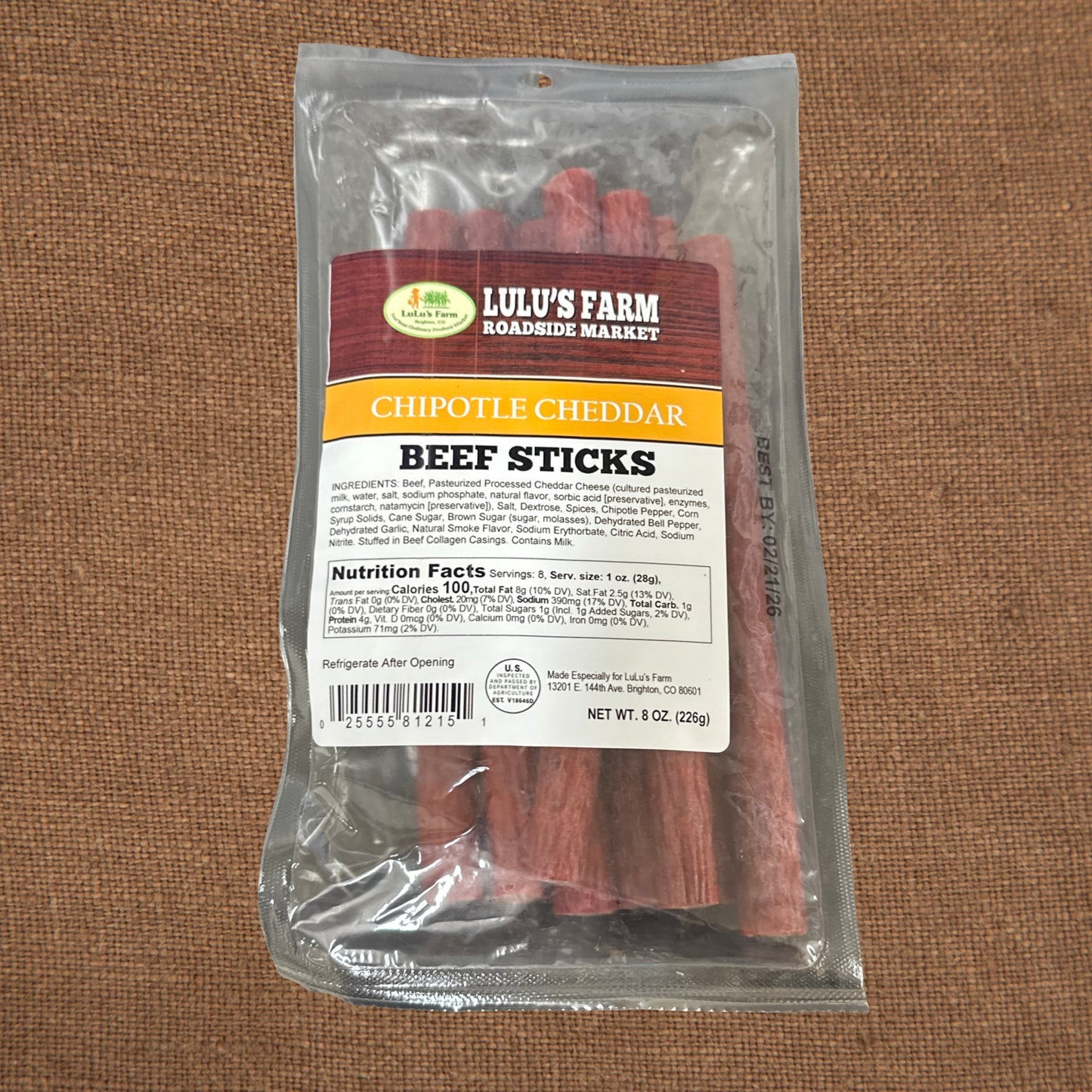 Chipotle Cheddar Beef Sticks