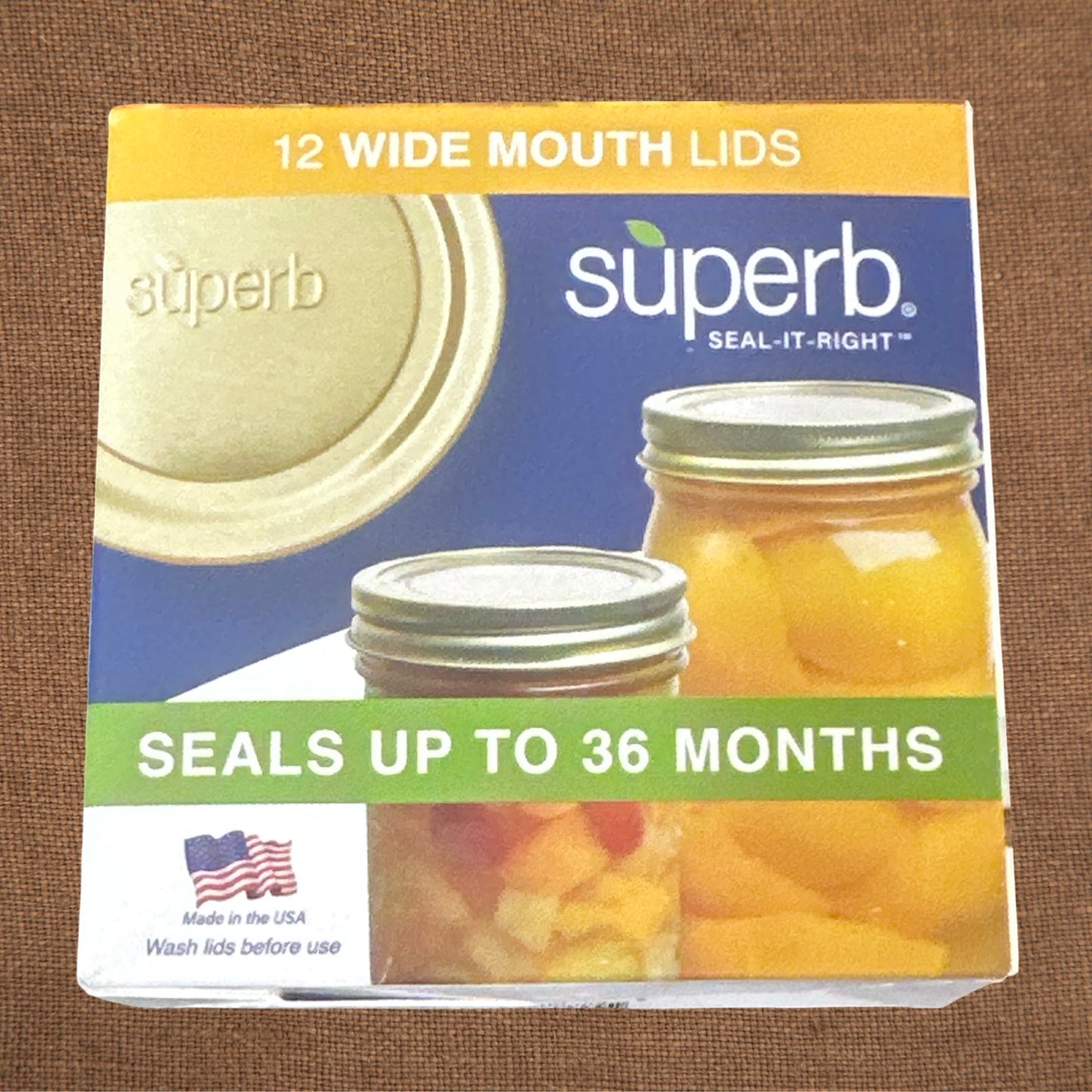 Wide Mouth Lids-12 pk