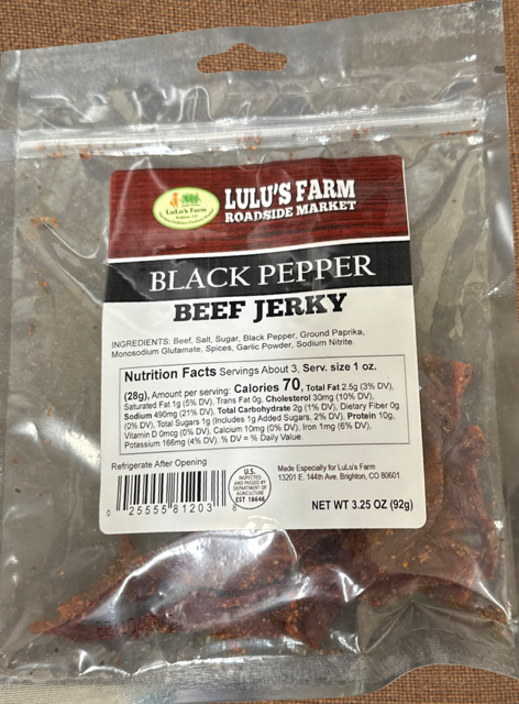 Black Pepper Beef Jerky