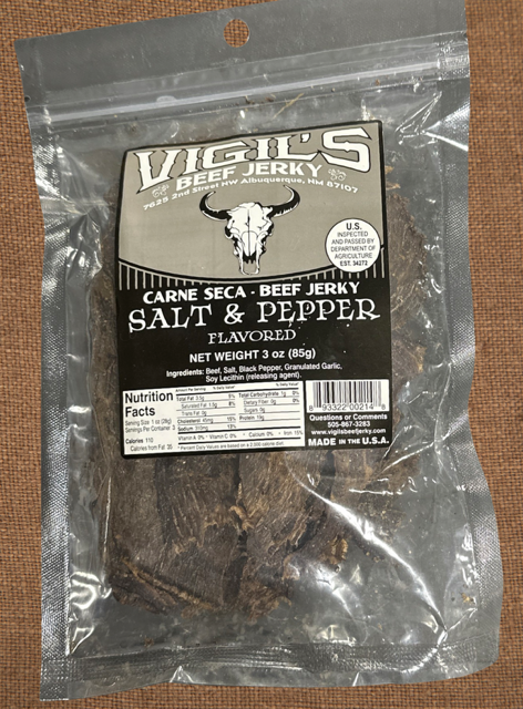 New Mexico Beef Carne Seca Salt & Pepper