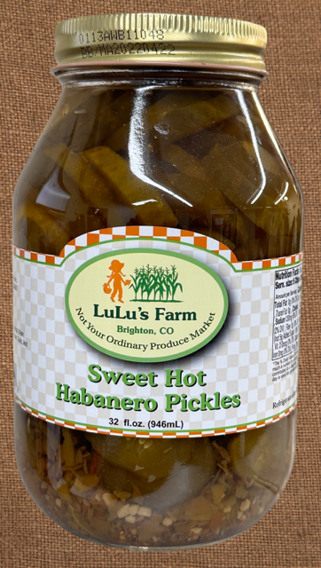 Sweet Hot Habanero Pickles