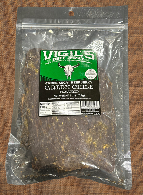New Mexico Beef Carne Seca Green Chile