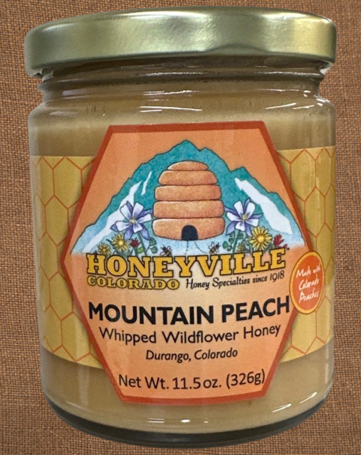 Mountain Peach Whipped Wildflower Honey