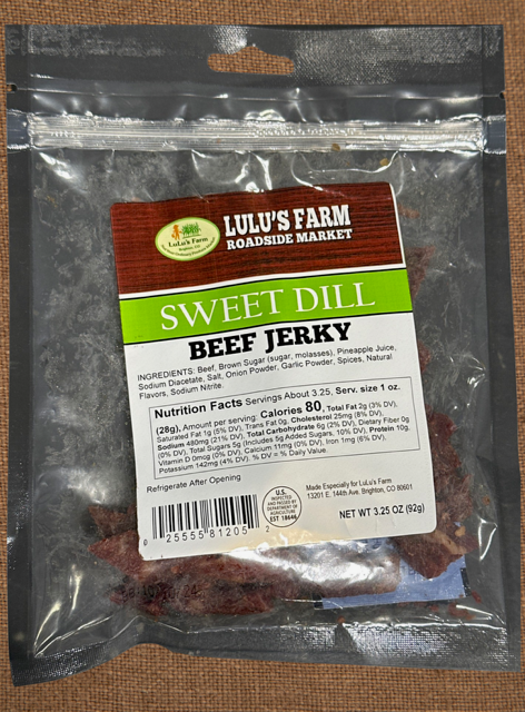 Sweet Dill Beef Jerky