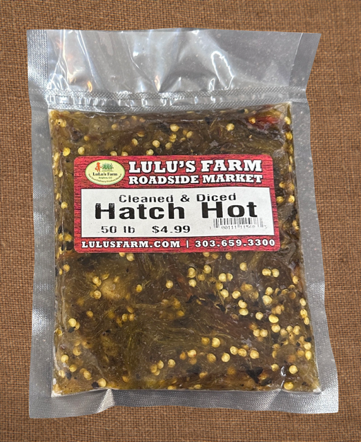 Hatch Hot Cleaned & Diced 0.50 lb.