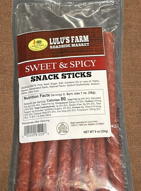 Sweet & Spicy Snack Sticks