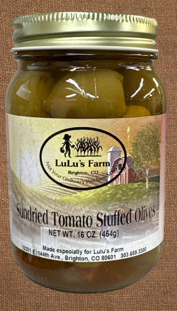 Sundried Tomato Stuffed Olives