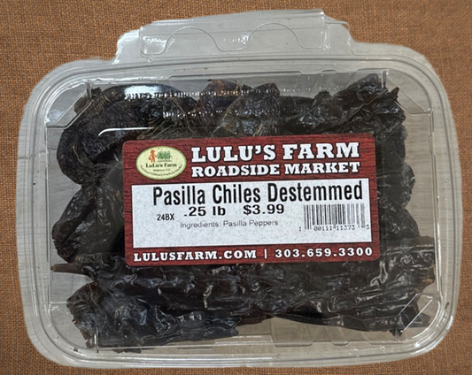 Pasilla Chiles, Destemmed