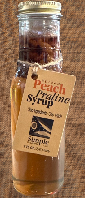 Spiced Peach Praline Syrup