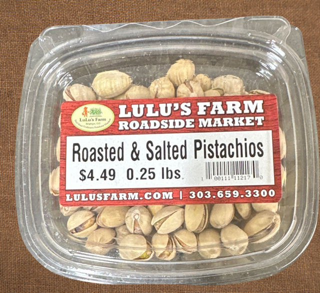 Pistachios, Roasted and Salted