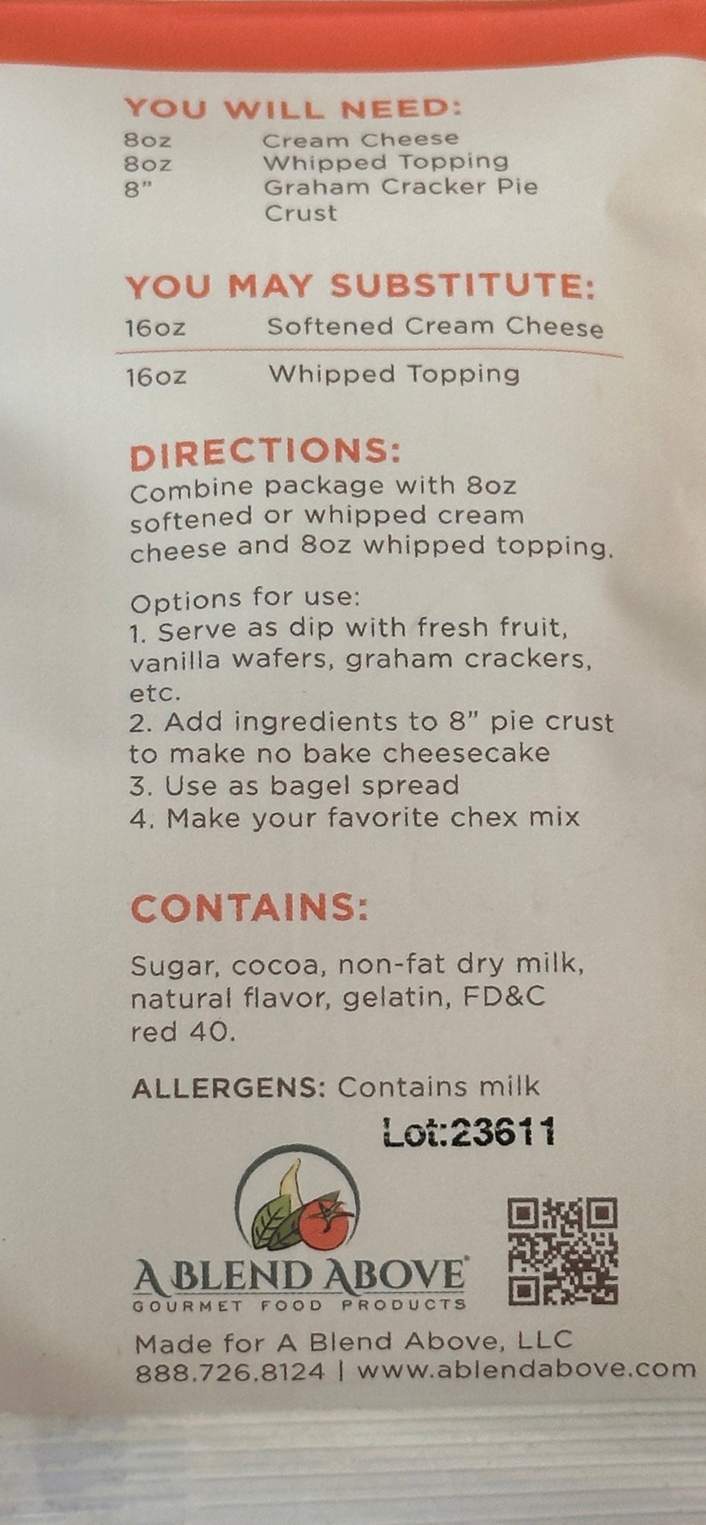 Red Velvet Dessert Mix