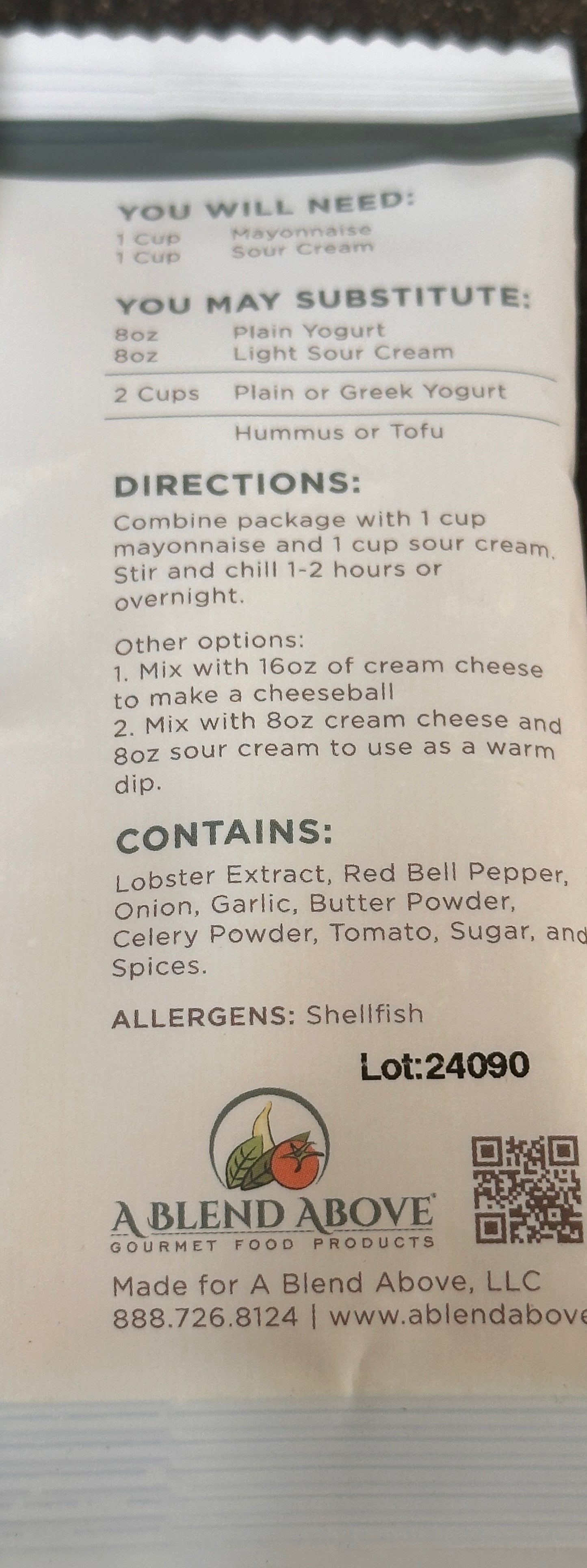 New England Lobster Dip Mix