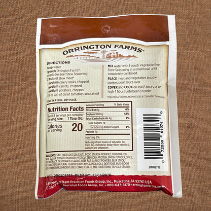 Vegetable Beef Stew Seasoning