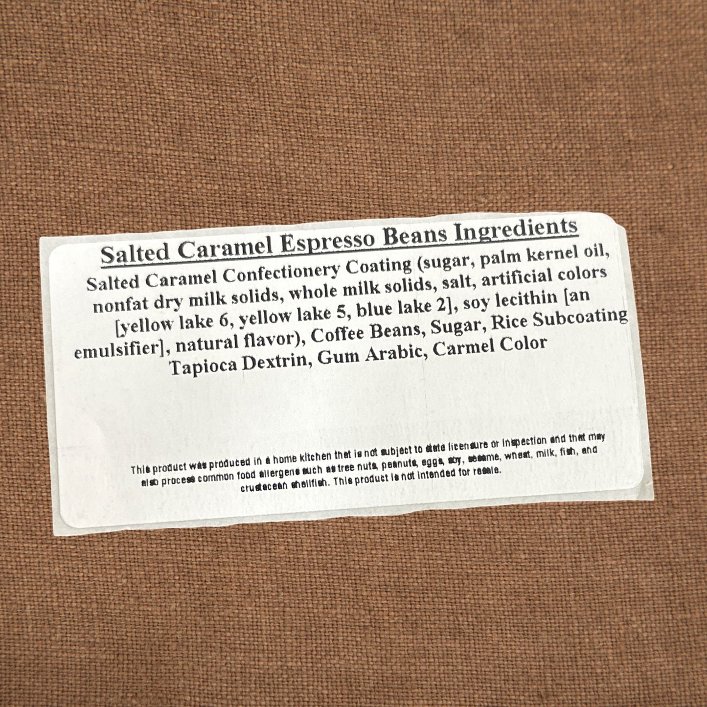 Salted Caramel Espresso Beans