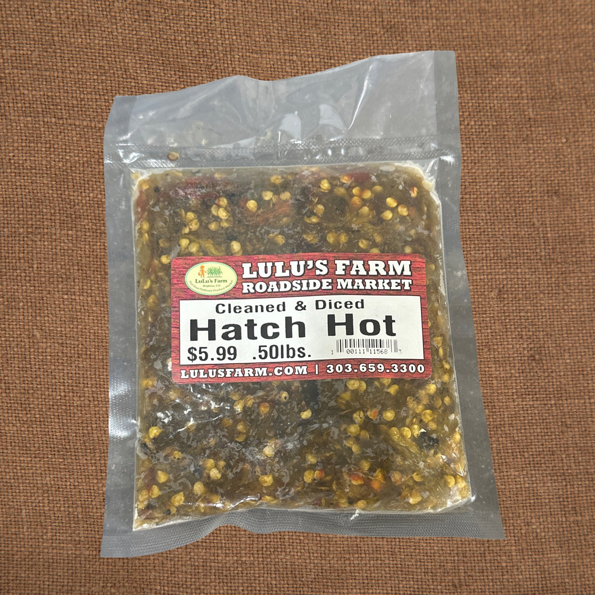 Hatch Hot Cleaned & Diced 0.50 lb.