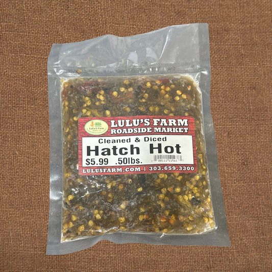 Hatch Hot Cleaned & Diced 0.50 lb.