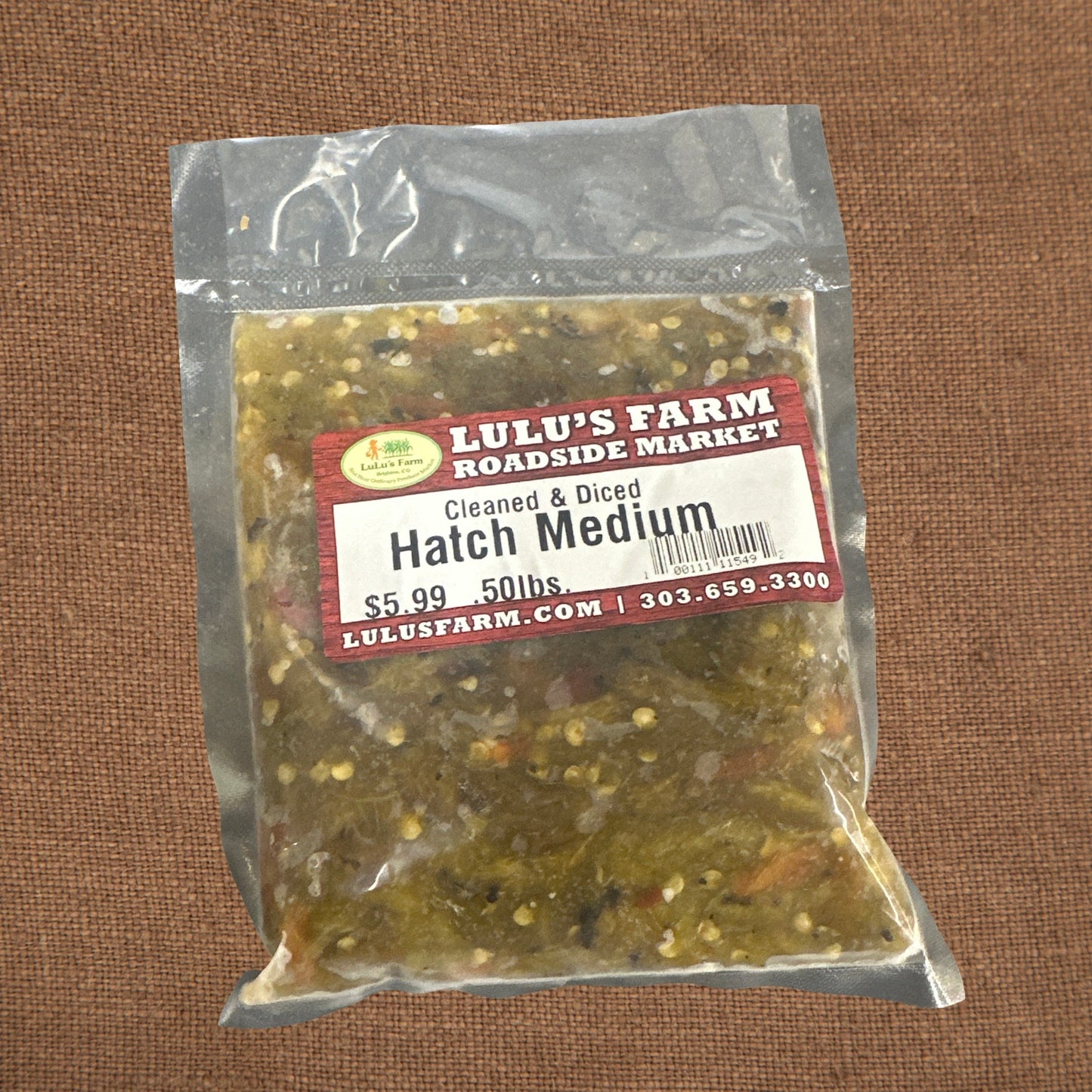 Hatch Medium Cleaned & Diced 0.50 lb.