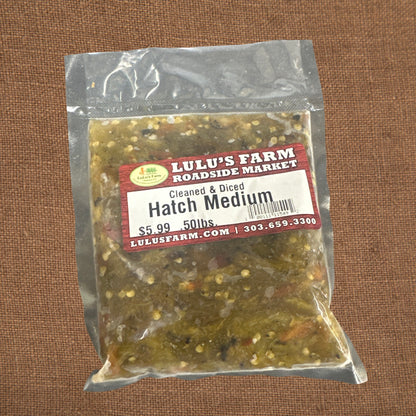 Hatch Medium Cleaned & Diced 0.50 lb.