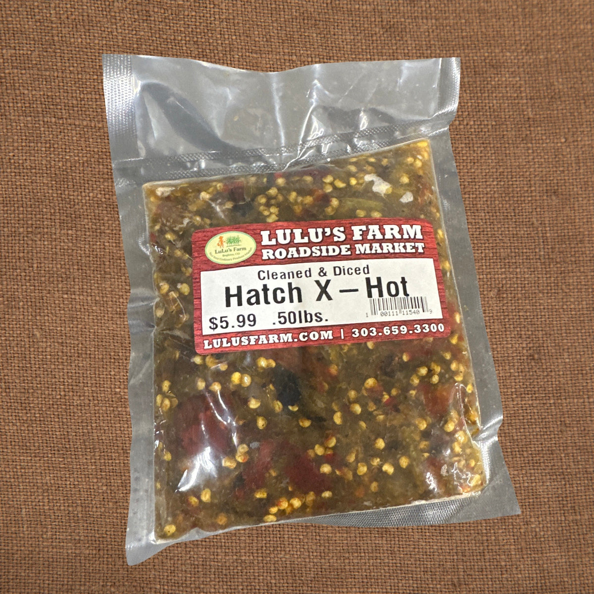 Hatch X Hot Cleaned & Diced 0.50 lb.