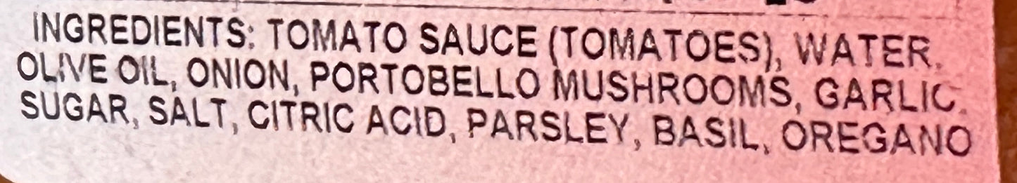 Portabello Mushroom Pasta Sauce