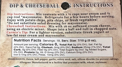 Caramelized Onion Dip & Cheeseball Mix