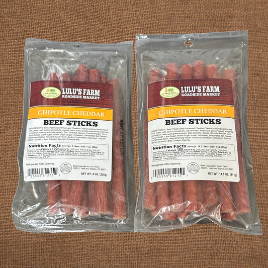 Chipotle Cheddar Beef Sticks
