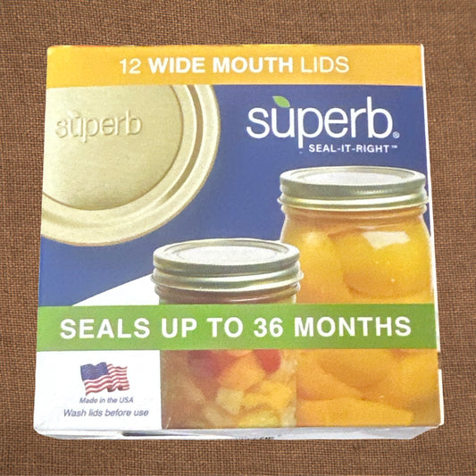 Wide Mouth Lids-12 pk