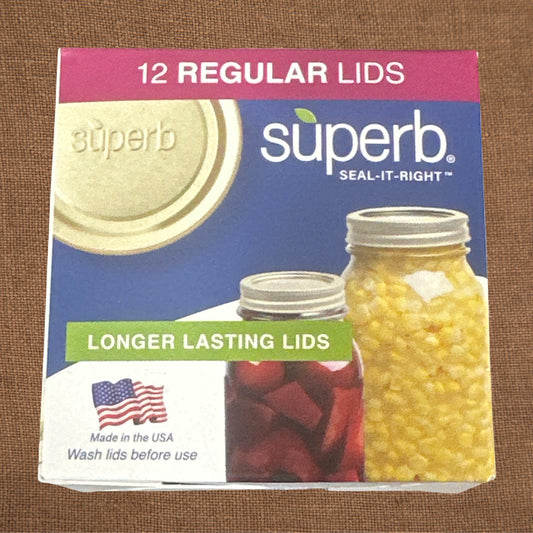 Regular Mouth Lids- 12 pk