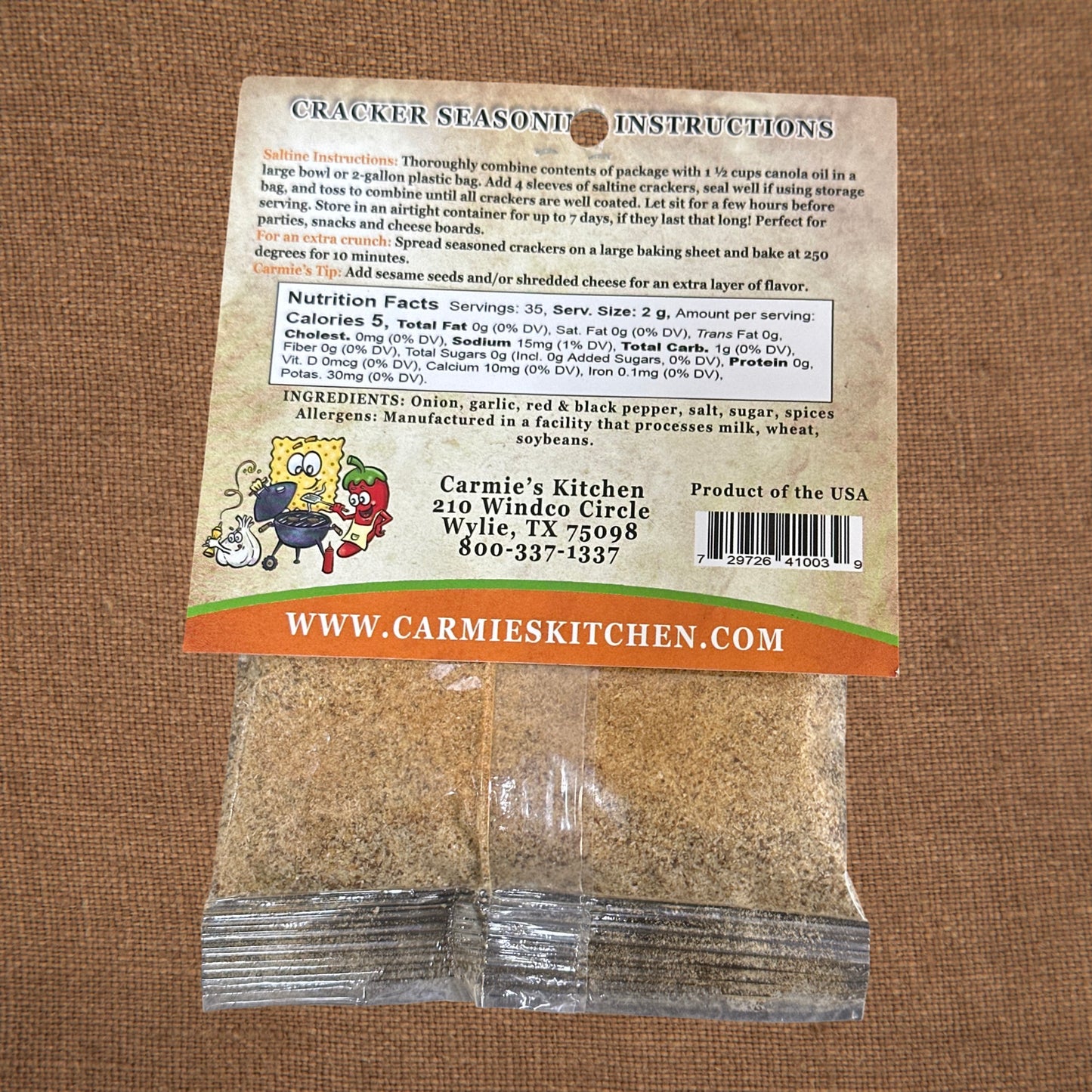 Chipotle Barbeque Cracker Seasoning Mix